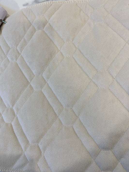 Aurora White Velvet Tablecloth